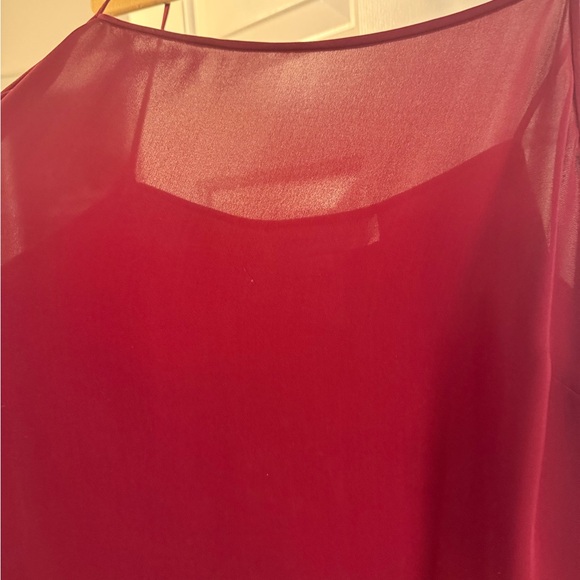 NEW Jones New York 100% Silk Cami Womens Burgundy Camisole Tank Top 14 - Picture 7 of 8